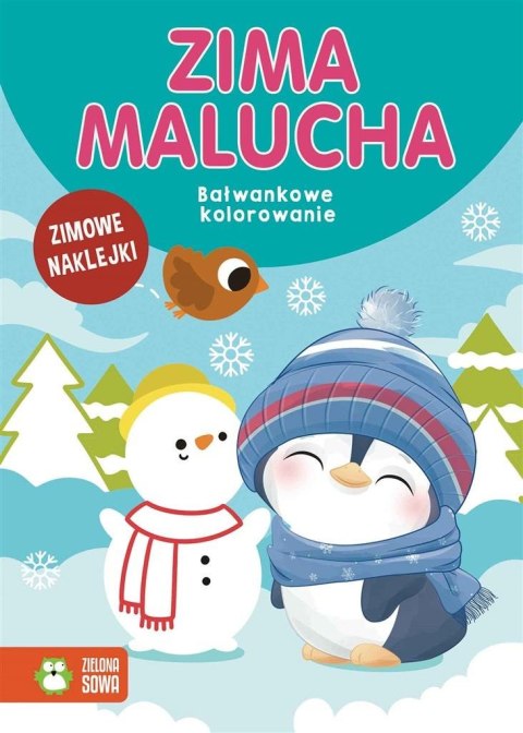 Zima malucha. Bałwankowe kolorowanie Zima malucha. Bałwankowe kolorowanie