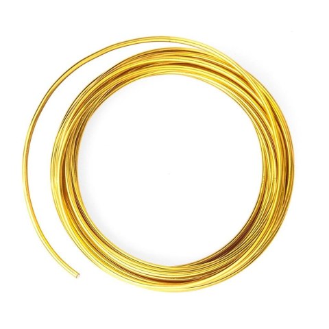 Drucik metalowy złoty 2mm 5m Drucik metalowy złoty 2mm 5m