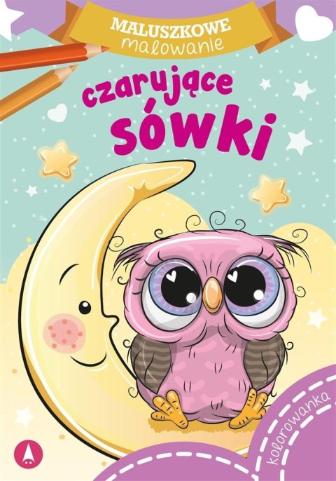 Maluszkowe malowanie. Czarujące sówki Maluszkowe malowanie. Czarujące sówki