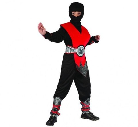 Strój czerwony Ninja rozm.110/120cm Strój czerwony Ninja rozm.110/120cm