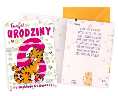 Karnet B6 Urodziny 6 kotek Karnet B6 Urodziny 6 kotek