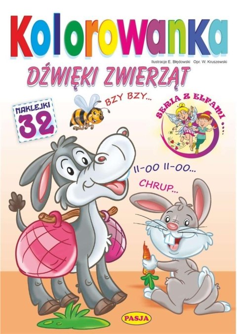 Kolorowanka. Dźwięki zwierząt Kolorowanka. Dźwięki zwierząt