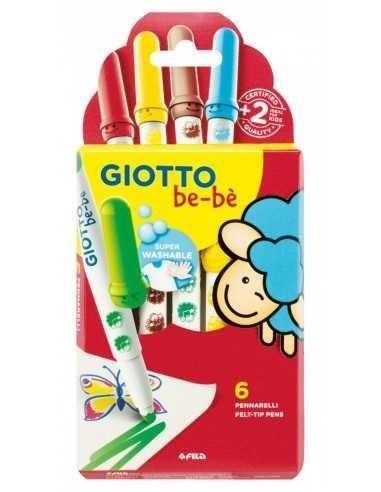 Super pisaki 6 kolorów Bebe GIOTTO Super pisaki 6 kolorów Bebe GIOTTO