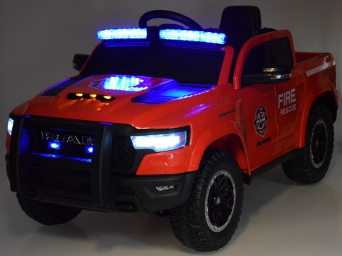 Auto RAM pickup straż pożarna na akumulator dla dziecka koguty PA0323