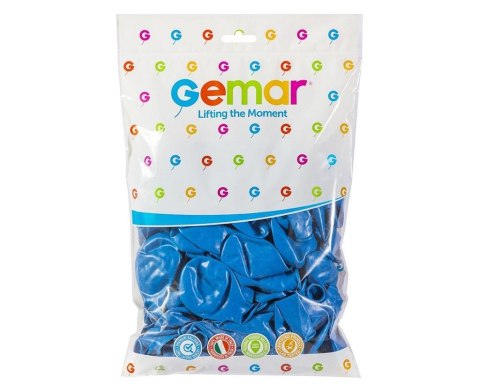 Balony Gemar pastelowe niebieskie 100szt