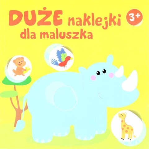 Duże naklejki dla maluszka 3+ - Nosorożec Duże naklejki dla maluszka 3+ - Nosorożec