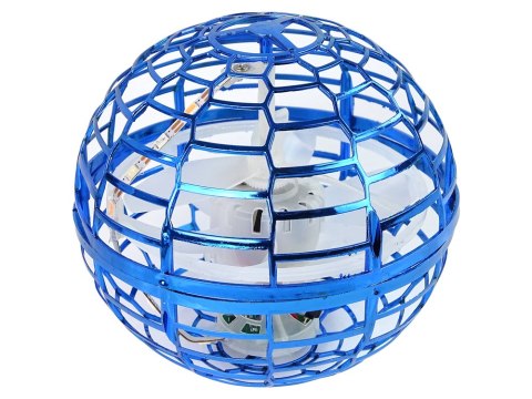 Latająca Wirująca Kula Niebieska Flynova Sterowana Ręką LED 10 cm Latająca Wirująca Kula Niebieska Flynova Sterowana Ręką LED 10 cm