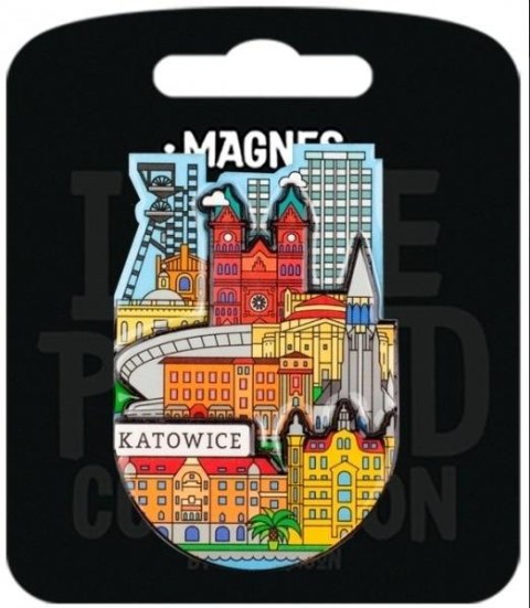 Magnes I love Poland Katowice ILP-MAG-C-KAT-05 Magnes I love Poland Katowice ILP-MAG-C-KAT-05