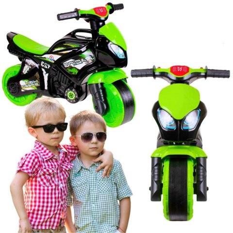Motocykl czarno-zielony Motocykl czarno-zielony