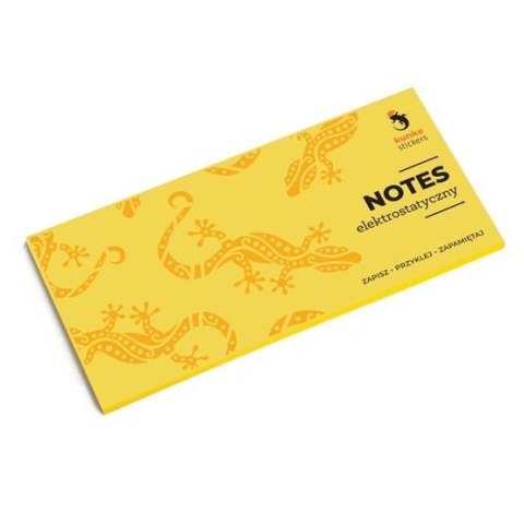 Notes elektrostatyczny żółty 16x7,7cm100 karteczek Notes elektrostatyczny żółty 16x7,7cm100 karteczek