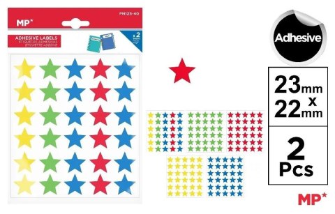 Naklejki gwiazdki 2 arkusze Naklejki gwiazdki 2 arkusze