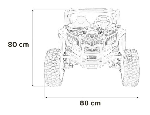 Pojazd UTV X3 Off-Road Niebieski