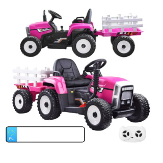 Traktor z przyczepą na akumulator + pilot PA0242