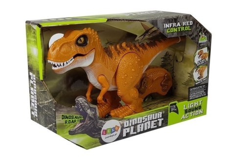Dinozaur Zdalnie Sterowany R/C Brąz Dźwięk Światło Tyranozaur Dinozaur Zdalnie Sterowany R/C Brąz Dźwięk Światło Tyranozaur