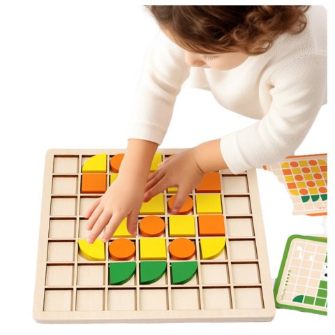 Drewniana Mozaika Puzzle Klocki Kolorowe Karty Wzory 120 Elementów Drewniana Mozaika Puzzle Klocki Kolorowe Karty Wzory 120 Elementów