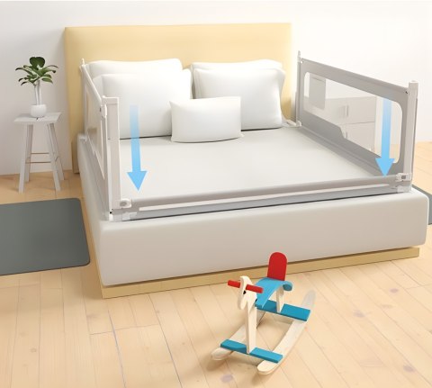 Barierka ochronna na łóżko 150 cm osłona zabezpieczenie dla dzieci ECOTOYS Barierka ochronna na łóżko 150 cm osłona zabezpieczenie dla dzieci ECOTOYS