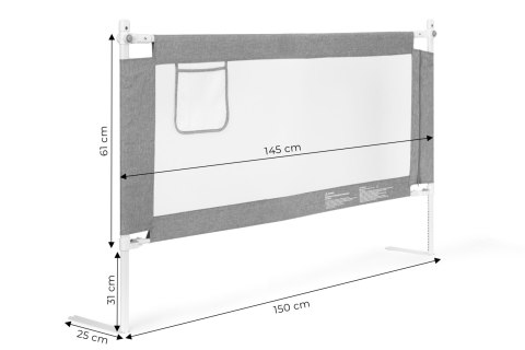 Barierka ochronna na łóżko 150 cm osłona zabezpieczenie dla dzieci ECOTOYS Barierka ochronna na łóżko 150 cm osłona zabezpieczenie dla dzieci ECOTOYS