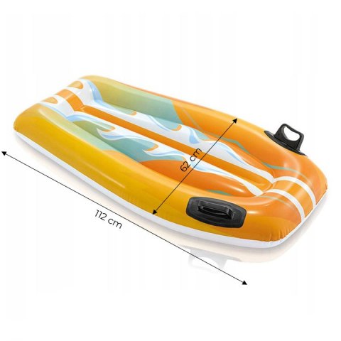 Deska do pływania dmuchana z uchwytami dla dzieci INTEX 58165 ORANGE Deska do pływania dmuchana z uchwytami dla dzieci INTEX 58165 ORANGE