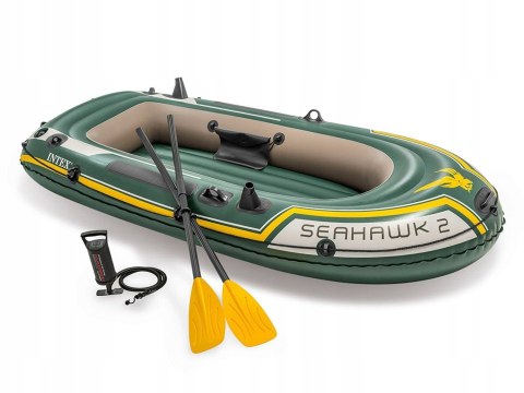 Ponton Seahawk 2 + pompka + 2 wiosła 68347 Intex Ponton Seahawk 2 + pompka + 2 wiosła 68347 Intex