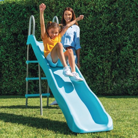 Zjeżdżalnia dla dzieci ogrodowa ślizg 244 cm duża stal tworzywo - 44107 INTEX Zjeżdżalnia dla dzieci ogrodowa ślizg 244 cm duża stal tworzywo - 44107 INTEX