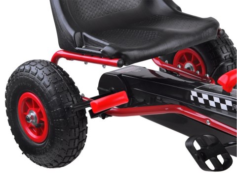 Duży GOKART na pedały pompowane gumowe koła SP0153