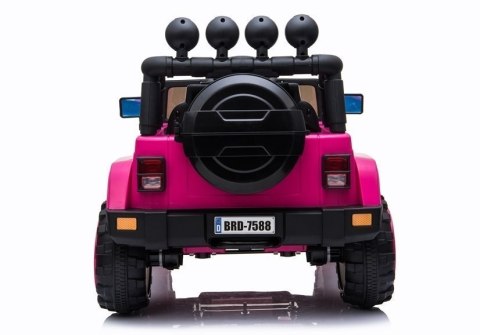 Auto na Akumulator Jeep BRD-7588 Różowy 4x4 Auto na Akumulator Jeep BRD-7588 Różowy 4x4
