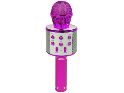Mikrofon Bezprzewodowy USB Głośnik Nagrywanie Karaoke Model WS-858 Różowy Mikrofon Bezprzewodowy USB Głośnik Nagrywanie Karaoke Model WS-858 Różowy