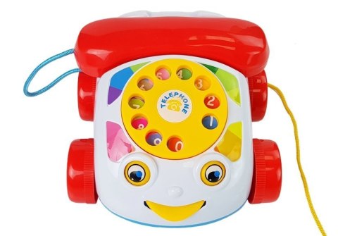 Telefon Do Ciągnięcia na Kółkach ze słuchawka na Baterie dla Niemowlęcia Telefon Do Ciągnięcia na Kółkach ze słuchawka na Baterie dla Niemowlęcia