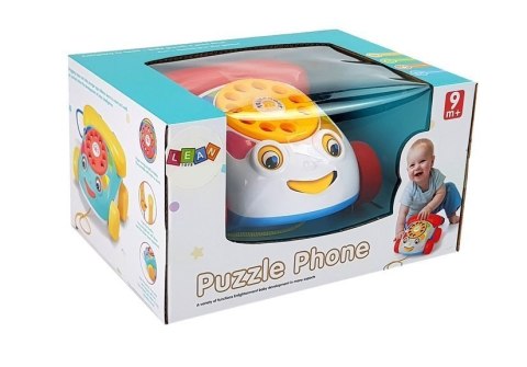 Telefon Do Ciągnięcia na Kółkach ze słuchawka na Baterie dla Niemowlęcia Telefon Do Ciągnięcia na Kółkach ze słuchawka na Baterie dla Niemowlęcia