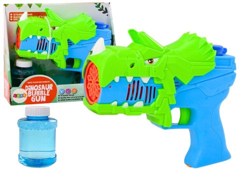 Pistolet na Bańki Mydlane Dinozaur Niebiesko- Zielony Pistolet na Bańki Mydlane Dinozaur Niebiesko- Zielony