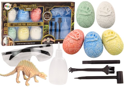 Zestaw Archeologiczny Jaja Dinozaurów 6 Szt Narzędzia Okulary Zestaw Archeologiczny Jaja Dinozaurów 6 Szt Narzędzia Okulary