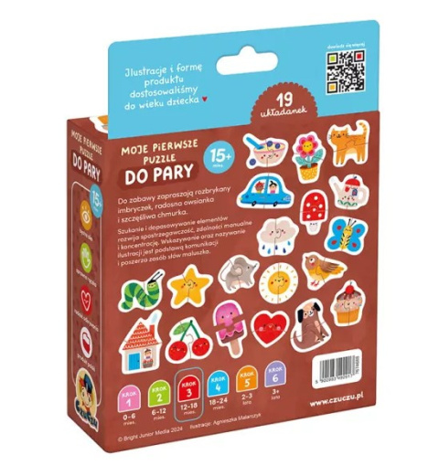 CzuCzu Moje pierwsze puzzle Do pary 15m+ CzuCzu Moje pierwsze puzzle Do pary 15m+