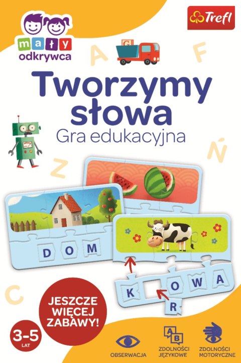 Gra Edukacyjna Tworzymy słowa Mały Odkrywca Trefl 01950 Gra Edukacyjna Tworzymy słowa Mały Odkrywca Trefl 01950