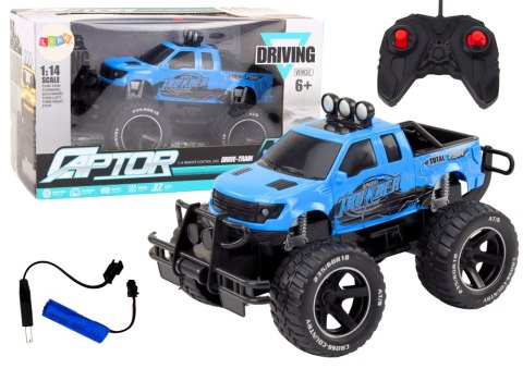 Auto Terenowe RC 1:14 Niebieskie Na Pilota Gumowe Koła