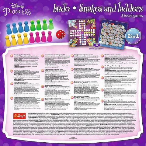 Gra 2w1 Chińczyk / Węże i drabiny - Princess Disney Princess Trefl 02418 Gra 2w1 Chińczyk / Węże i drabiny - Princess Disney Princess Trefl 02418
