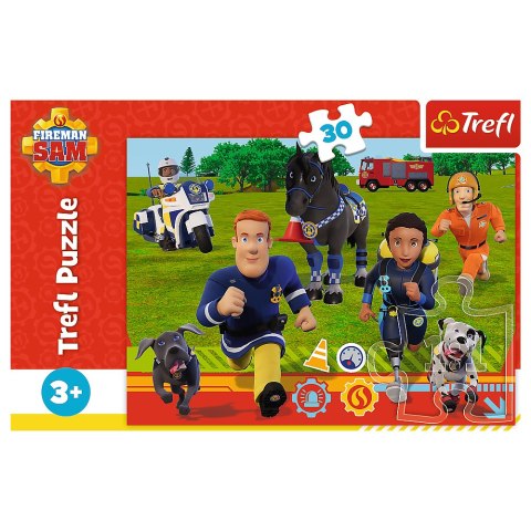 Puzzle - "30" - Gotowi do pomocy Strażak Sam Trefl 18297 Puzzle - "30" - Gotowi do pomocy Strażak Sam Trefl 18297