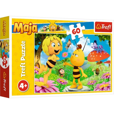 Puzzle - 60 - Kwiatek dla Mai - Pszczółka Maja - Trefl 17330