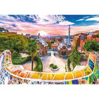 Puzzle - "1000" - Zachód słońca nad Barceloną, Hiszpania Trefl 10711