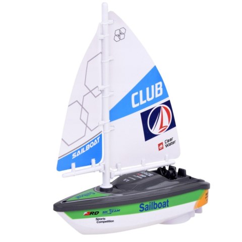 Żaglówka Łódź Na Baterie Napęd Turbinowy Zielona