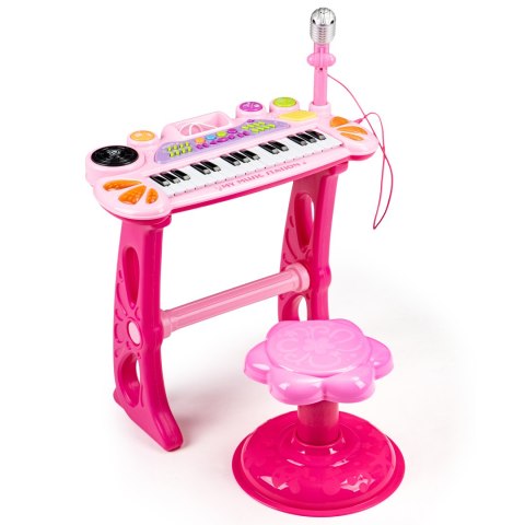 Keyboard organki pianinko z mikrofonem mp3 różowe Keyboard organki pianinko z mikrofonem mp3 różowe