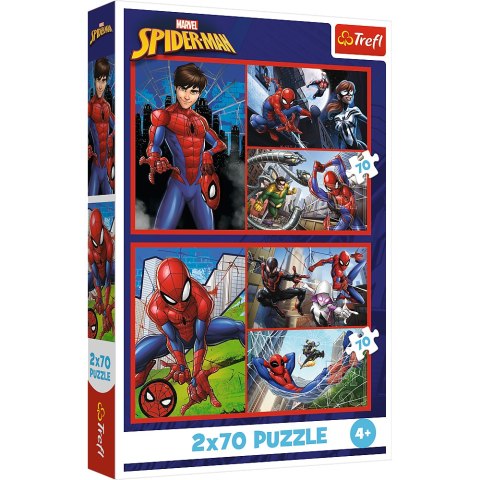 Puzzle - 2x70 - Pajęcze historie - Disney Marvel Spiderman Trefl 34443 Puzzle - 2x70 - Pajęcze historie - Disney Marvel Spiderman Trefl 34443