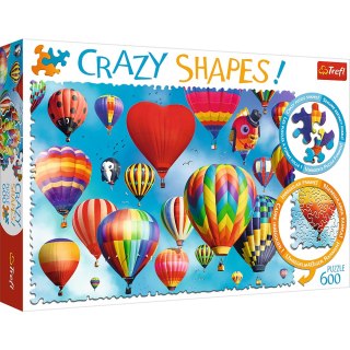 Puzzle - 600 Crazy Shapes - Kolorowe balony 11112