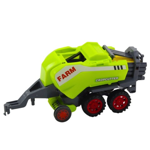Zestaw Traktor Ciągnik Prasa Rolnicza Do Belowania Siana Zielony Zestaw Traktor Ciągnik Prasa Rolnicza Do Belowania Siana Zielony
