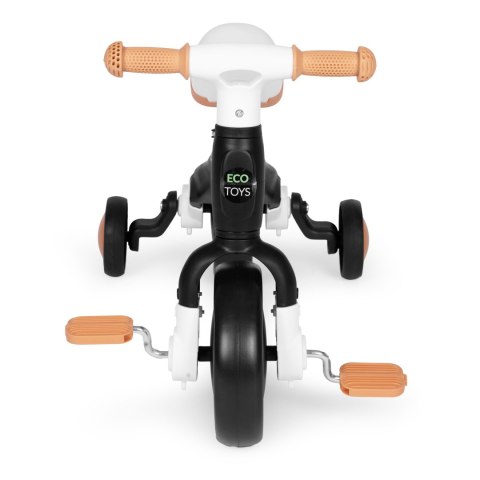 Rowerek biegowy z pedałami - treningowy kółka boczne 3w1 czarny ECOTOYS Rowerek biegowy z pedałami - treningowy kółka boczne 3w1 czarny ECOTOYS