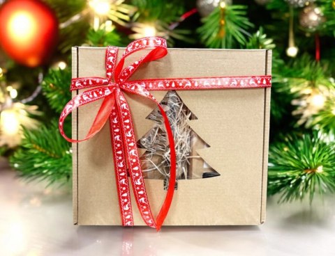 Świąteczny Box prezentowy Herbata Miód Ozdoby Świąteczne Świąteczny Box prezentowy Herbata Miód Ozdoby Świąteczne