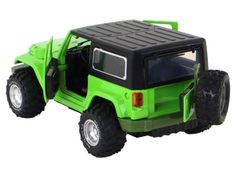 Auto Terenowe Napęd Frykcyjny Na Baterie Metalowy Zielony 1:32 Auto Terenowe Napęd Frykcyjny Na Baterie Metalowy Zielony 1:32
