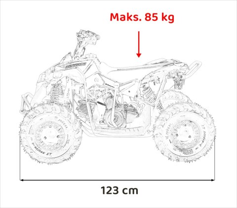 Pojazd Quad Spalinowy RENEGADE HIPERFECT 110CC Niebieski