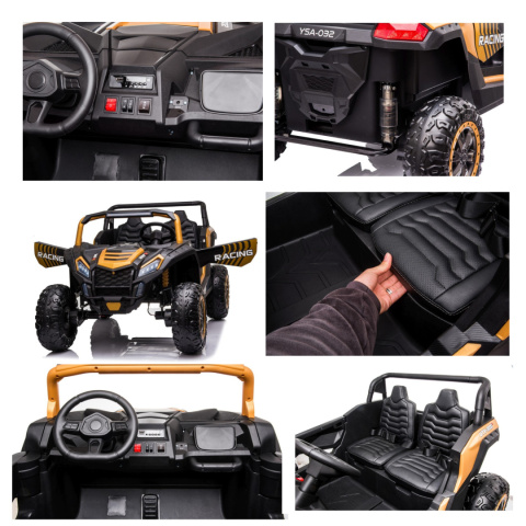 Pojazd Buggy ATV Racing 4x4 Biały