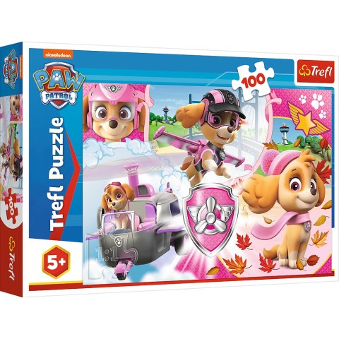 Puzzle - 100 - Skye w akcji - Psi Patrol - Trefl 16368