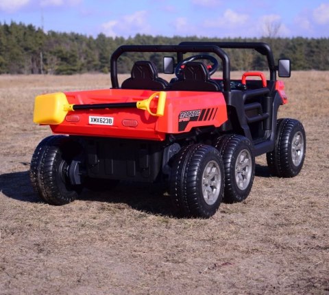 BUGGY 6 KOŁOWY DLA 2 DZIECI, ELEKTRYCZNA WYWROTKA, MIĘKKIE KOŁA, MIĘKKIE SIEDZENIE, 400 WAT/XMX623B